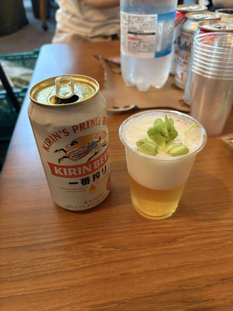 フレッシュホップを入れたビール