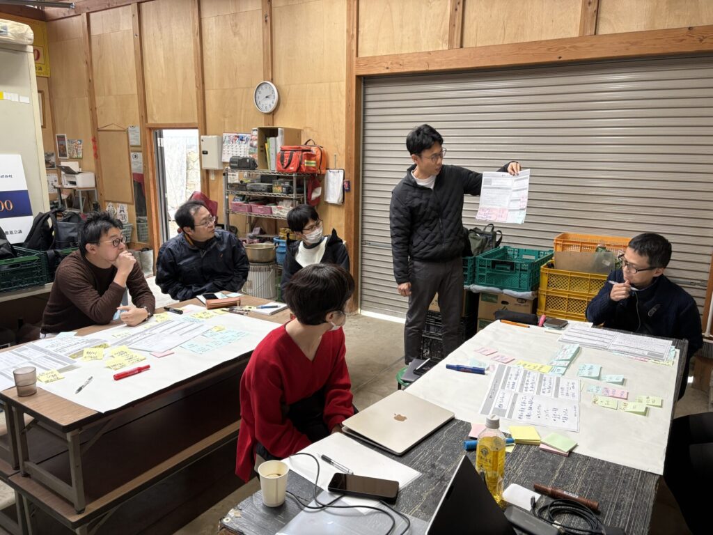 アイデアを発表している様子